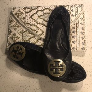 Black Tory Burch Ballet Flats Minnie Ballet Flat